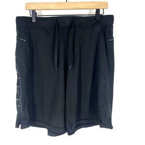 Hylete Shorts Size Large Mens Black Above Knee Workout Training Running Gym